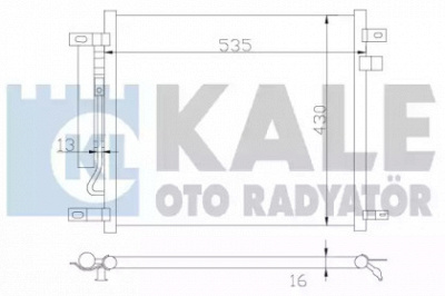 KALE OTO RADYATOR 385200 -  Конденсатор, кондиционер